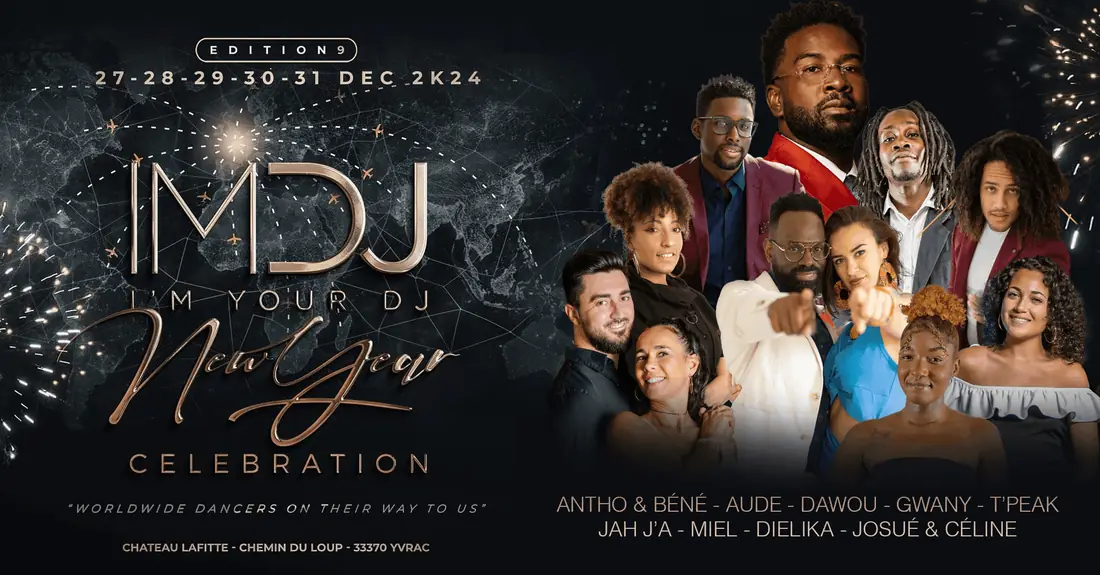 IMDJ New Year Celebration 2024 — international dance lineup with Dawou Tarraxo