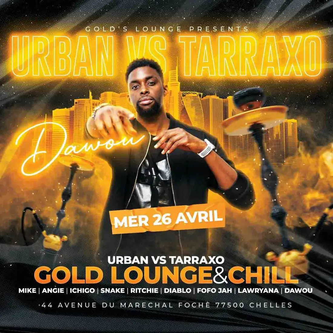 Urban vs Tarraxo — Gold Lounge night with Dawou Tarraxo